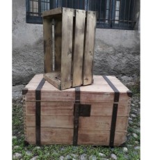 Cassette frutta nuove in legno finitura ORO 50x30x27 2kg