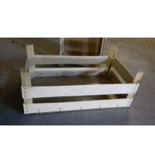 Cassette legno della frutta leggere basse naturali 50x30x18 senza