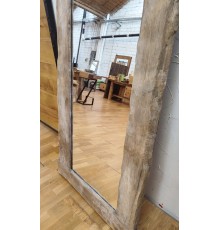 Specchio cornice in legno massello di castagno anticato 180x80 cm spessore  4 cm